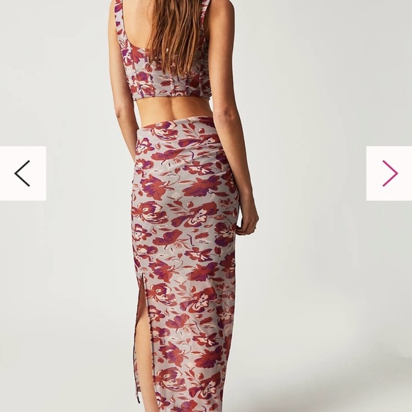 Free People Women’s Galaxy Corset Set. Size Large-Tags Cut Out. - Picture 2 of 8